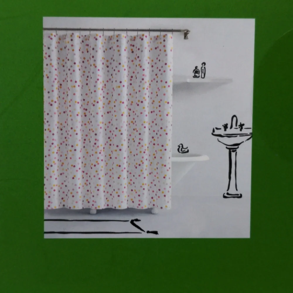 Kate Spade Shindig Dot Shower Curtain White With Multicolor Polka Dots 72
